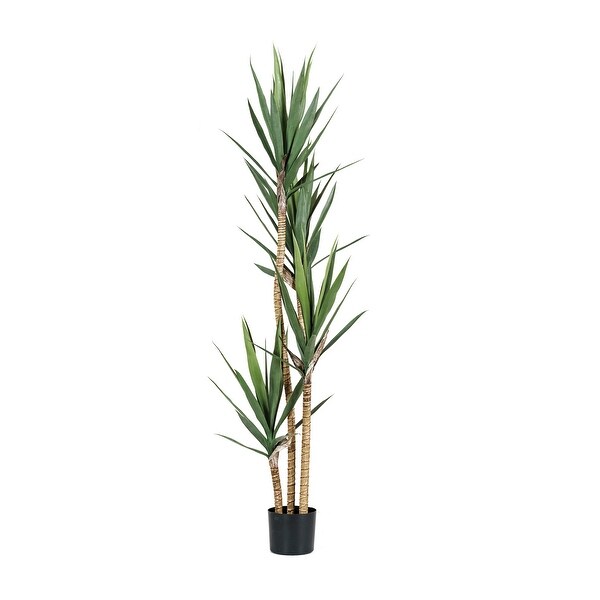 Faux Yucca Tree in Plastic Pot