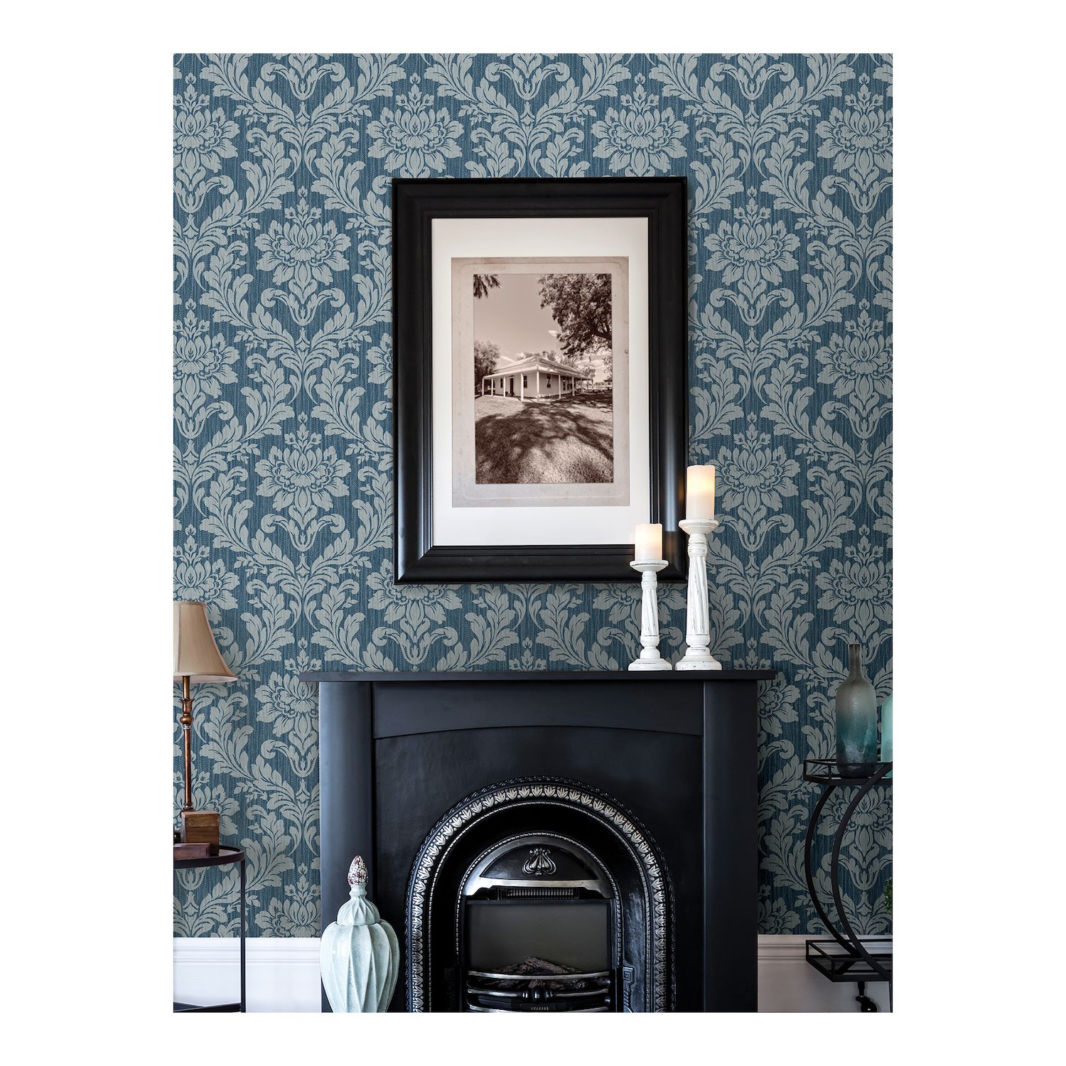 Brewster Home Fashions Galois Damask Wallpaper