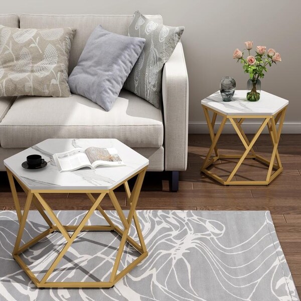 Auromie Nesting Coffee Table Set of 2