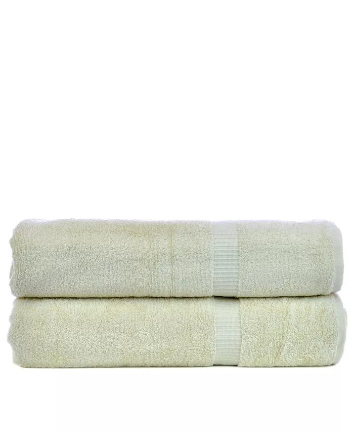 BC Bare Cotton Luxury Hotel Spa Towel Turkish Bath Sheets Set of 2