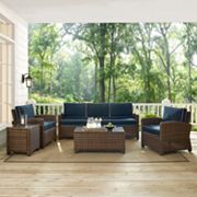 Bradenton Outdoor Wicker Sofa Conversation 5-piece Set