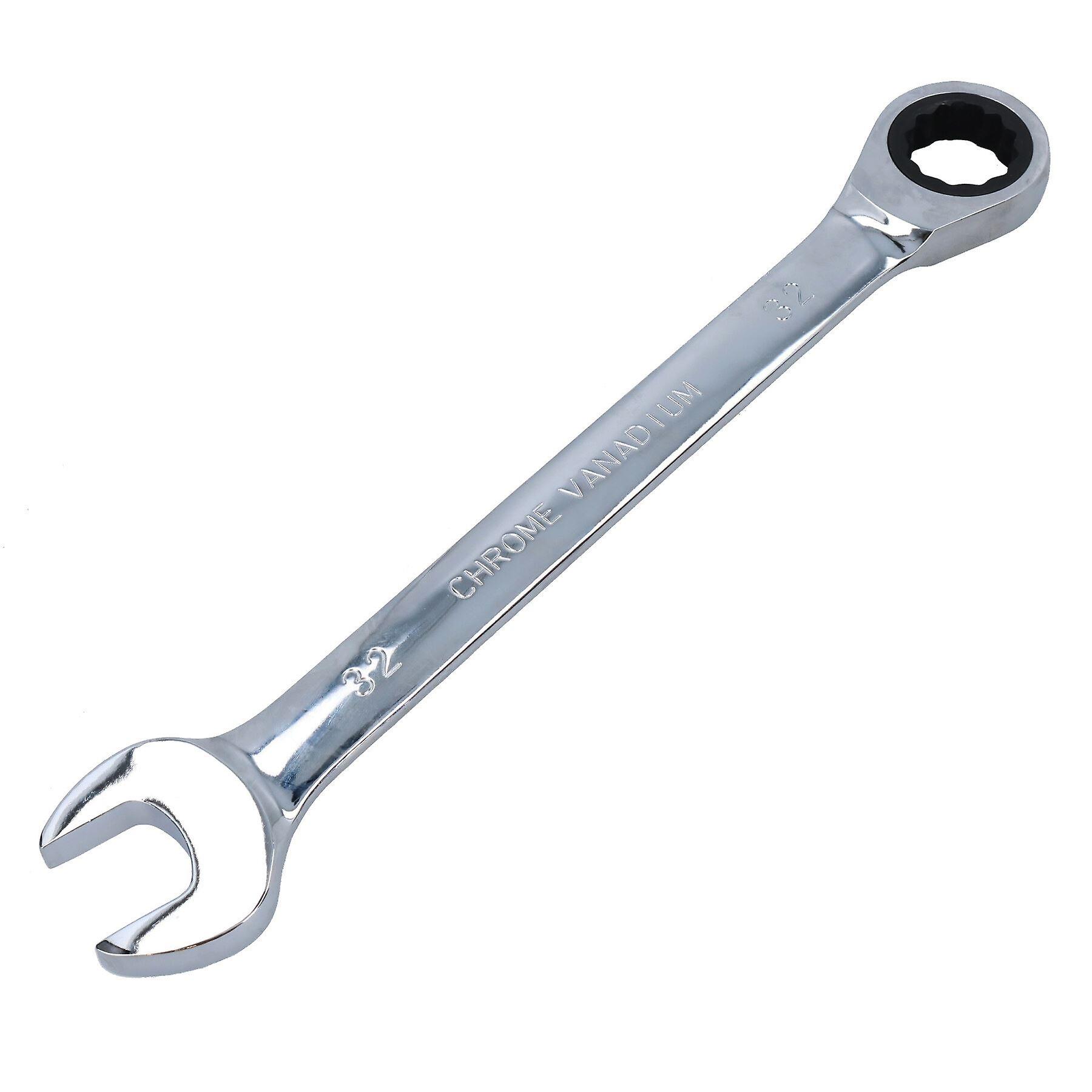 32mm Metric MM Combination Gear Ratchet Spanner Wrench 72 Teeth