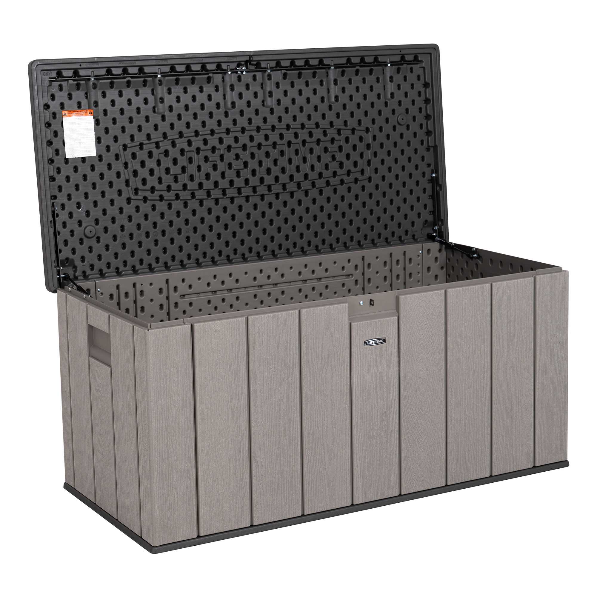 Lifetime 150 Gallon Outdoor Storage Deck Box in Storm Dust Gray