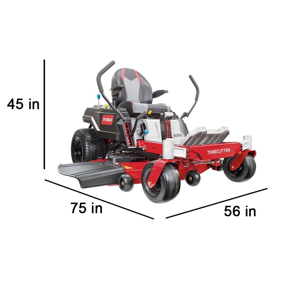 Toro 50 in. 24.5 HP TimeCutter IronForged Deck Commercial V-Twin Gas Dual Hydrostatic Zero Turn Riding Mower with MyRIDE 75755