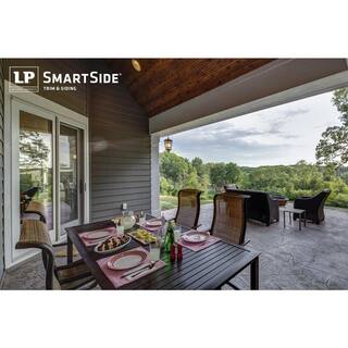 LP SmartSide SmartSide 440 Series Application as 4 in. x 16 ft.  Cedar Texture Lap Engineered Treated Wood Siding 25880
