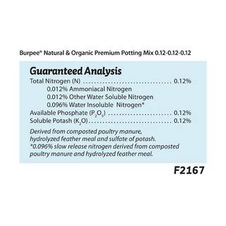 Burpee Natural  Organic 8 qt. Potting Mix (4-Pack) DCBP8PM4