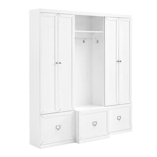 CROSLEY FURNITURE Harper 3-Piece White Entryway Set KF31012WH