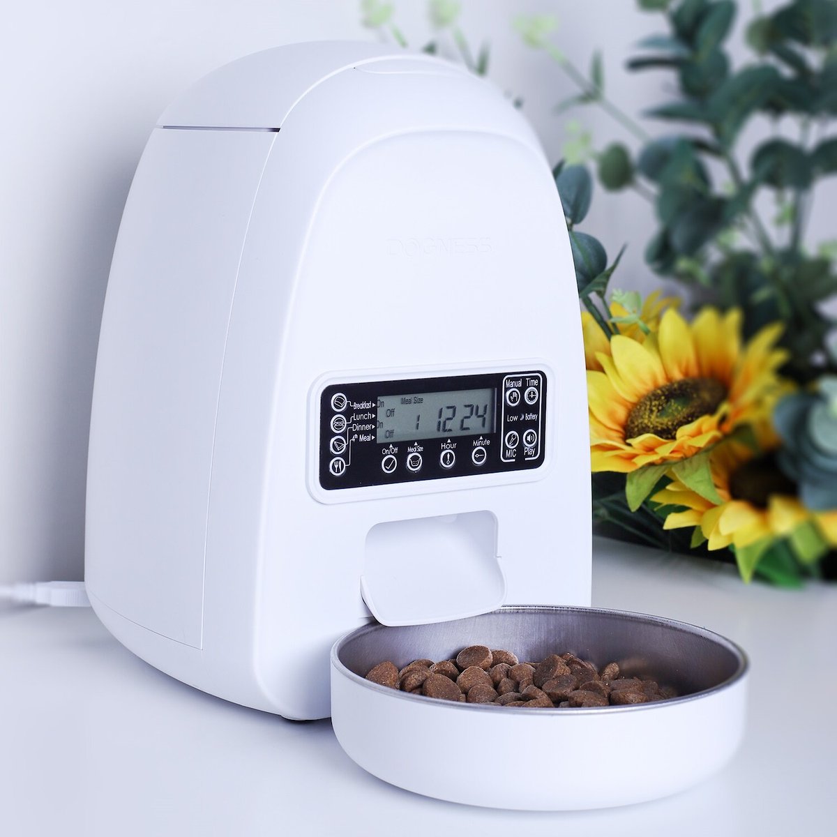 DOGNESS Mini Programmable Automatic Dog and Cat Feeder