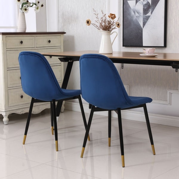 Roundhill Furniture Lassan Contemporary Fabric Upholstered Dining Chairs (Set of 4)