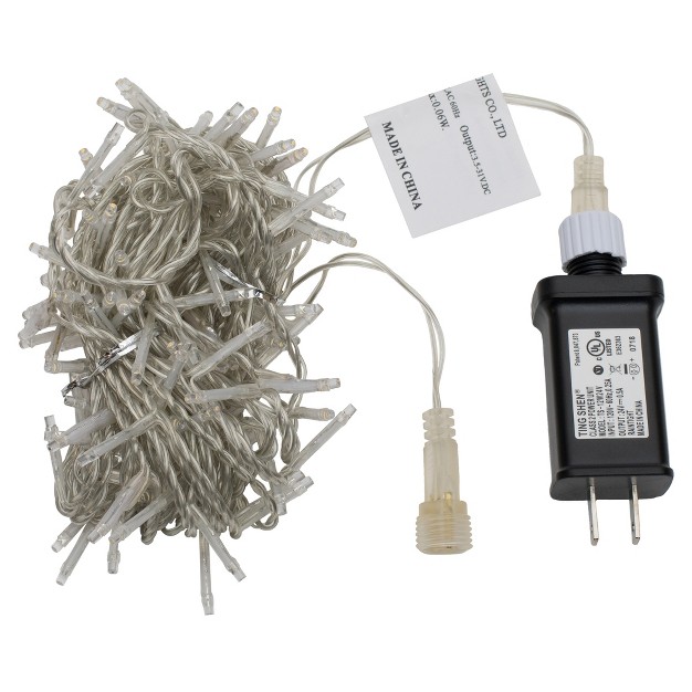 Vickerman 144 Warm White Led 2 Function Spider Light Set 24 x27 Christmas Light Set Clear Wire