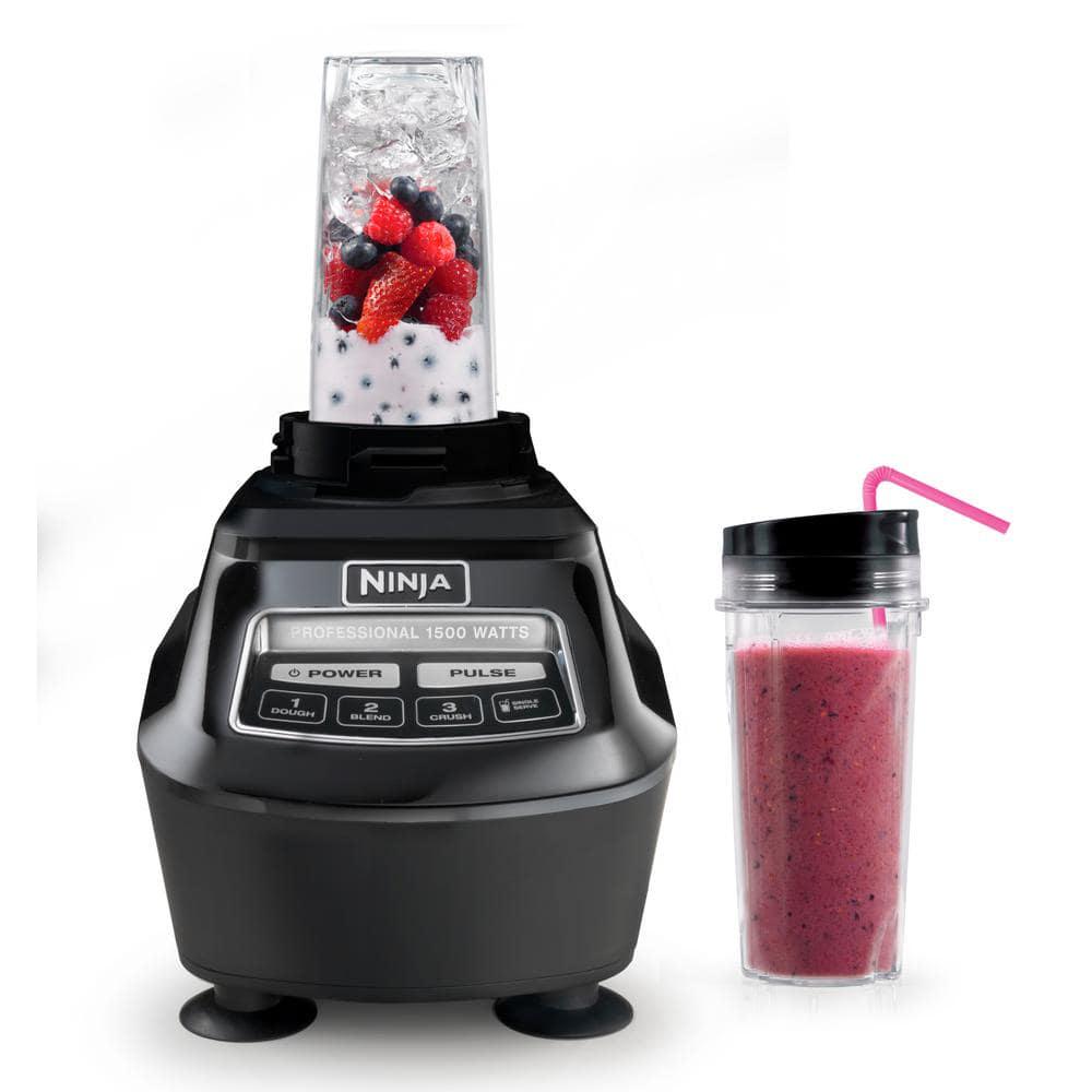 NINJA Mega Kitchen System 72 oz 5Speed Black Blender and Food Processor with Travel Cups