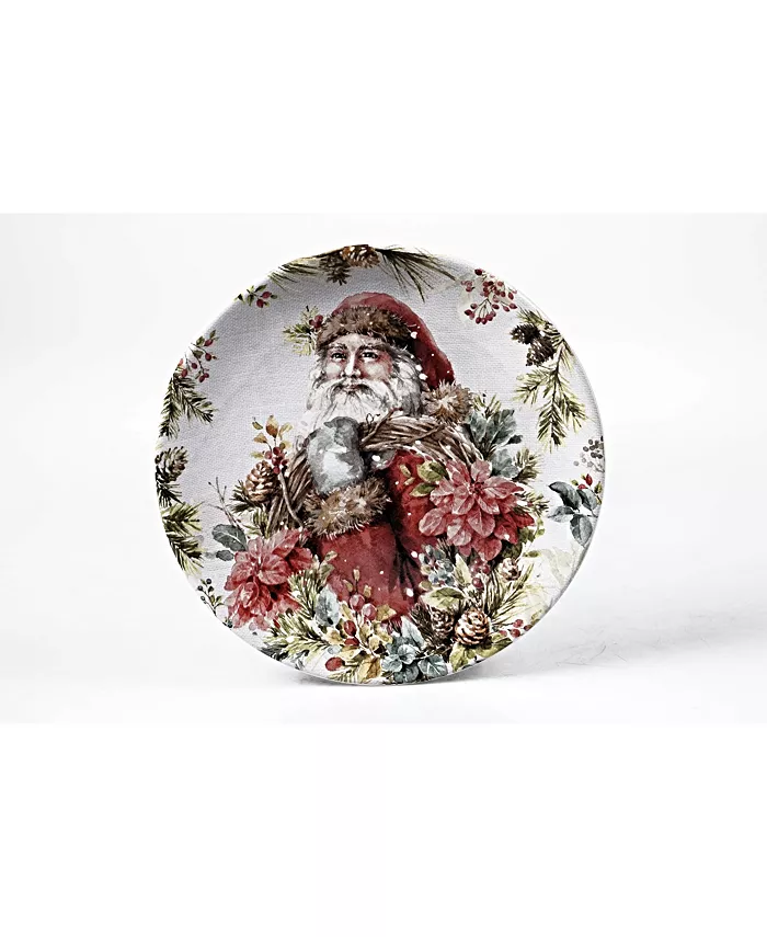 Certified International Christmas Story 4 Piece Dessert Plate