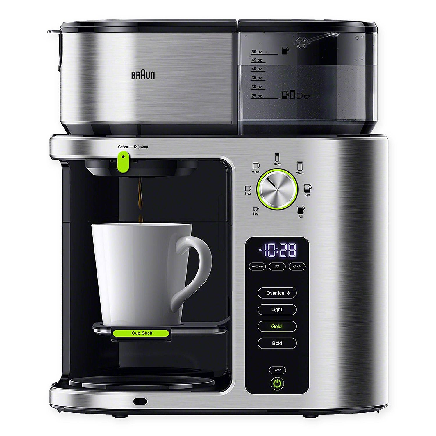 Braun MultiServe 10-Cup Stainless Steel Coffee Maker