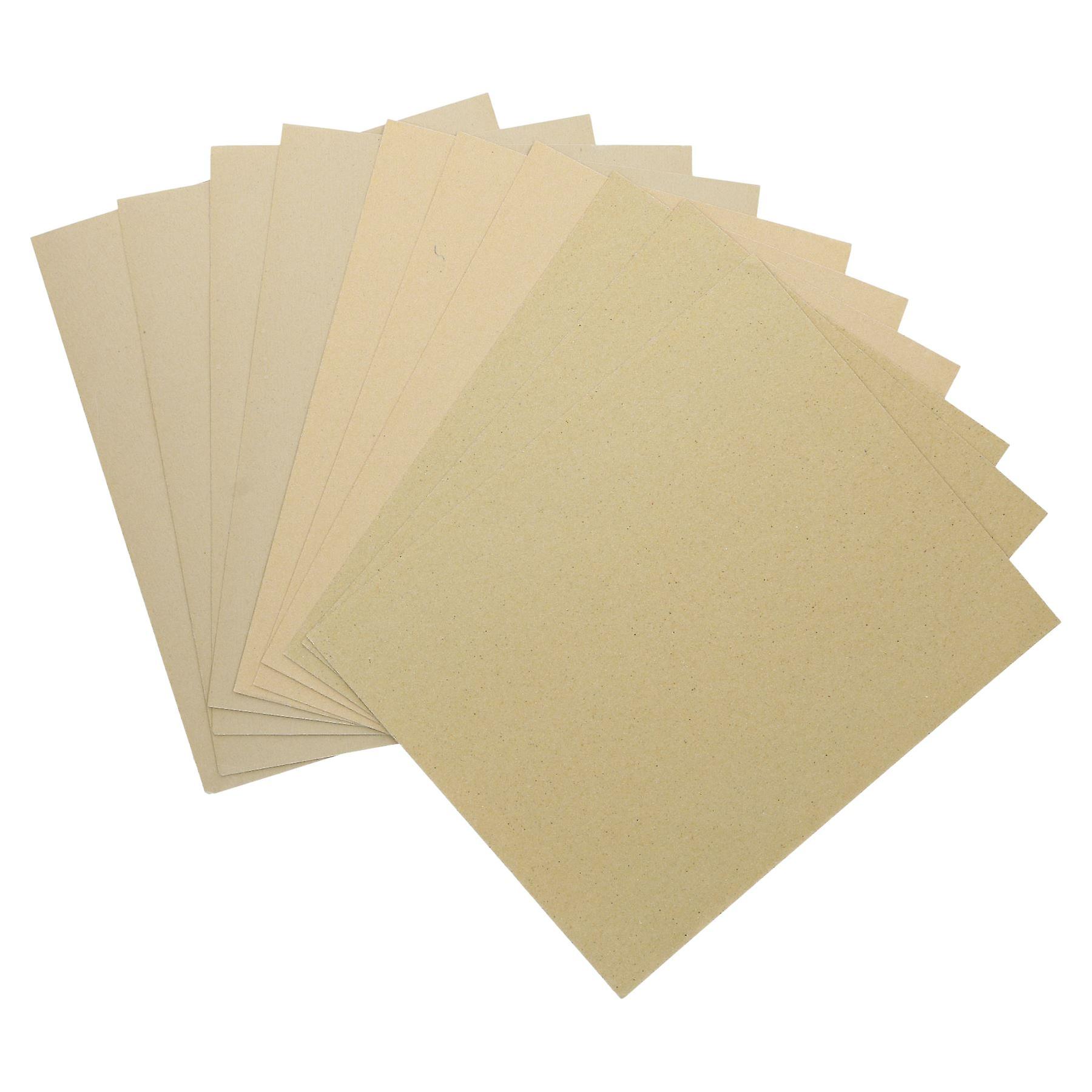 10pc Assorted Sandpaper Sanding Sheets For Metal Wood Plastic Mixed Grit Pack