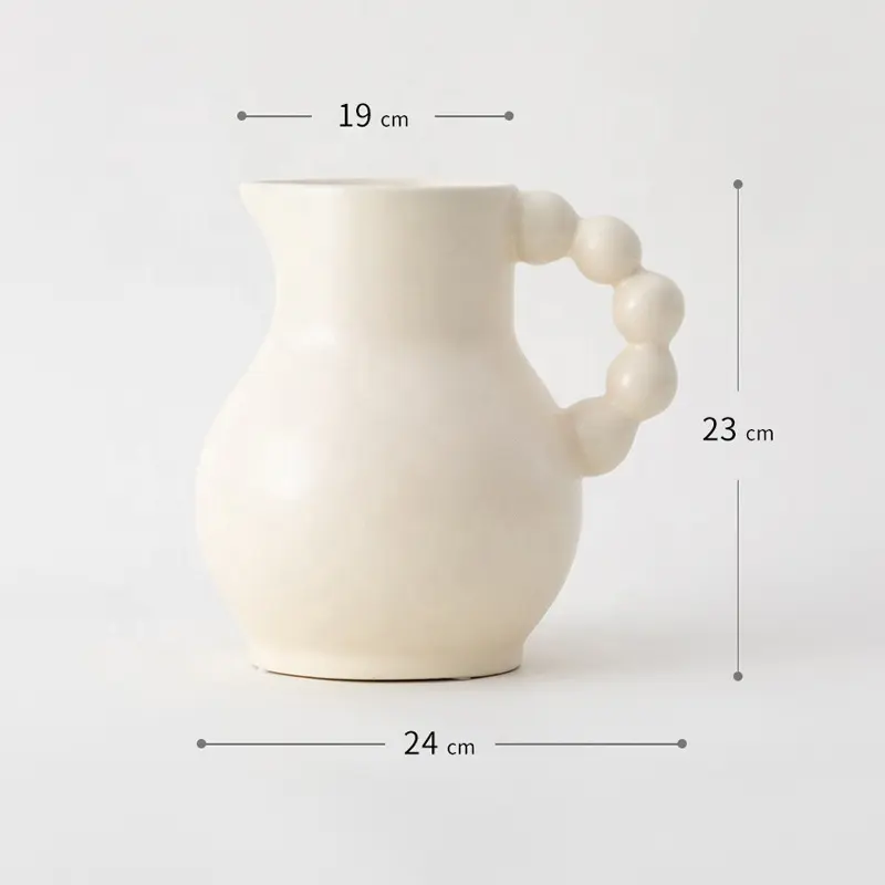 Korean Nordic Style Cheap Pitcher White Mini Plant Custom Tall  Succulent Pots Ceramic for Gift