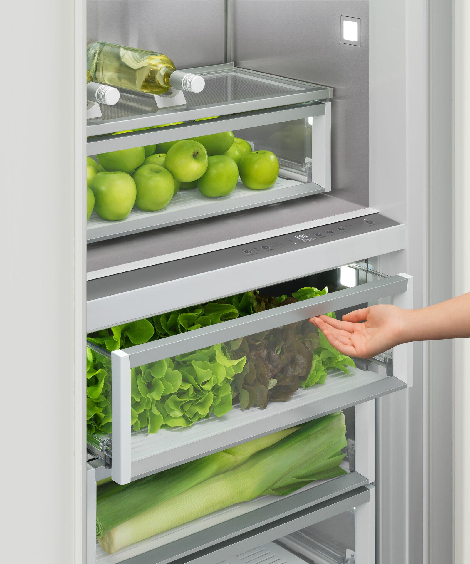 Fisher & Paykel RS3084SRHK1 Integrated Column Refrigerator, 30