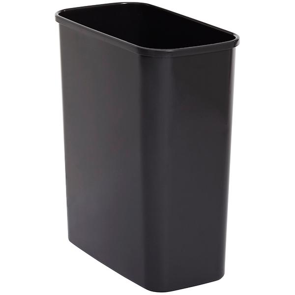 Lustroware Black Eco 4 gal Rectangular Trash Can