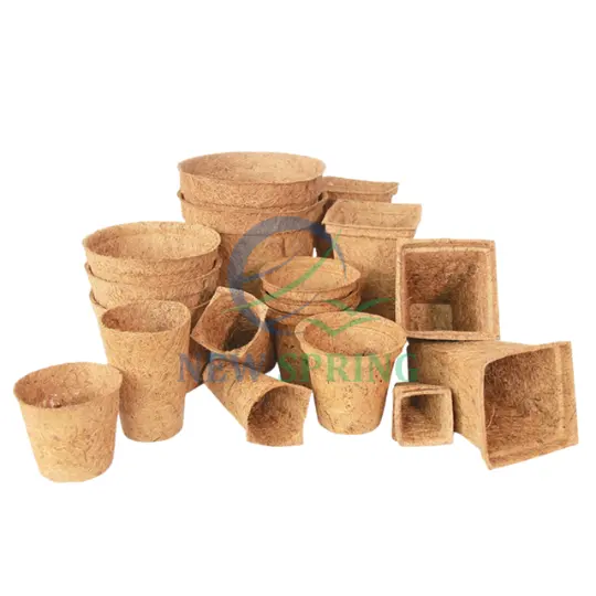 Best Price Manufacturers direct Natural coconut fiber pots coir pot home decoration balcony garden