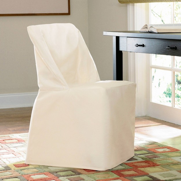 Duck Fold Chair Slipcover Natural Sure Fit