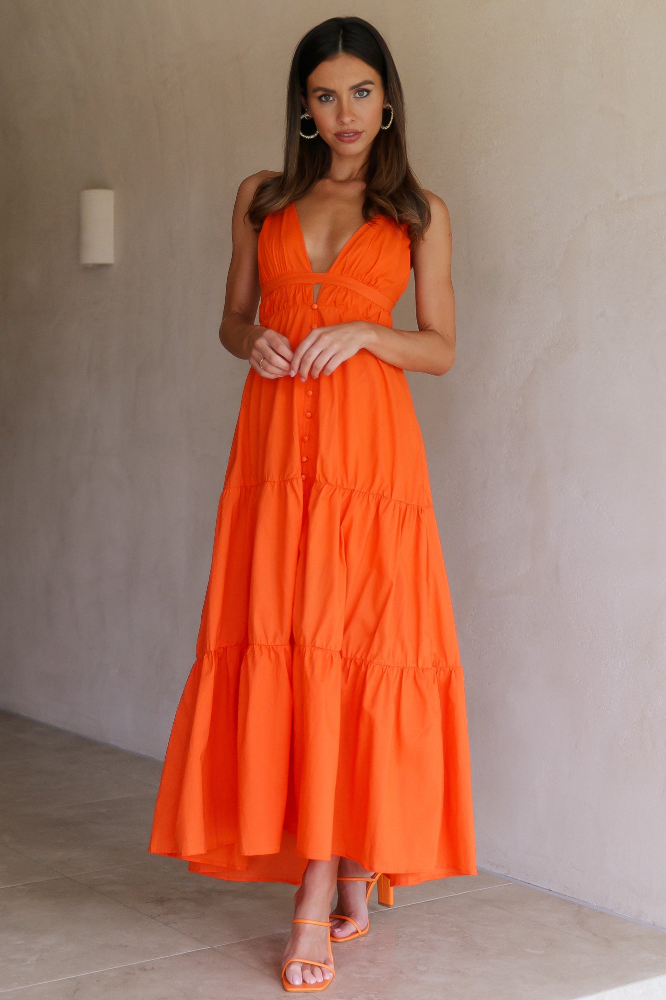 So Loveable Maxi Dress Orange