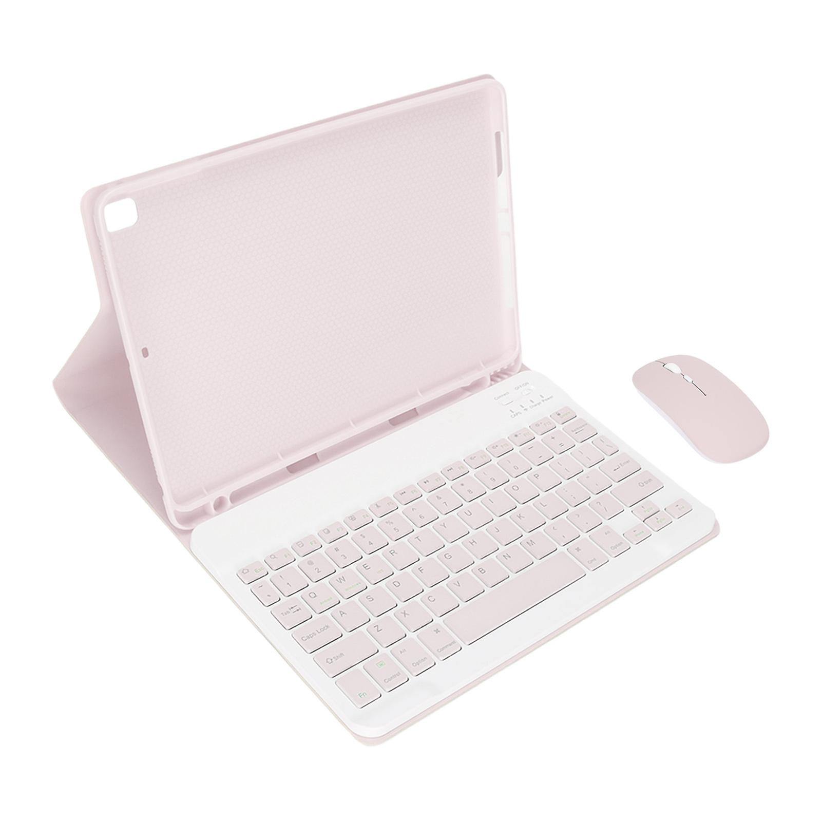 Tablet Case Full Protection Accuracy Incision Tablet Case With Keyboard And Mouse For Ios Tablet 9.7 Air 1/2pink