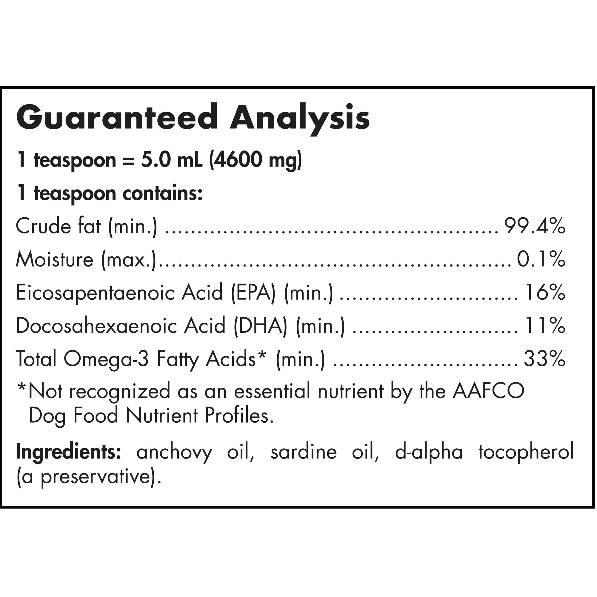 Nordic Naturals Omega-3 Pet Fish Oil Liquid for Dogs and Cats， 16 fl. oz.