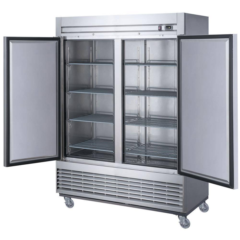 Elite Kitchen Supply 40.7 cu. ft. Auto-Defrost Commercial Upright Reach-in Freezer in Stainless Steel EKS-E60F