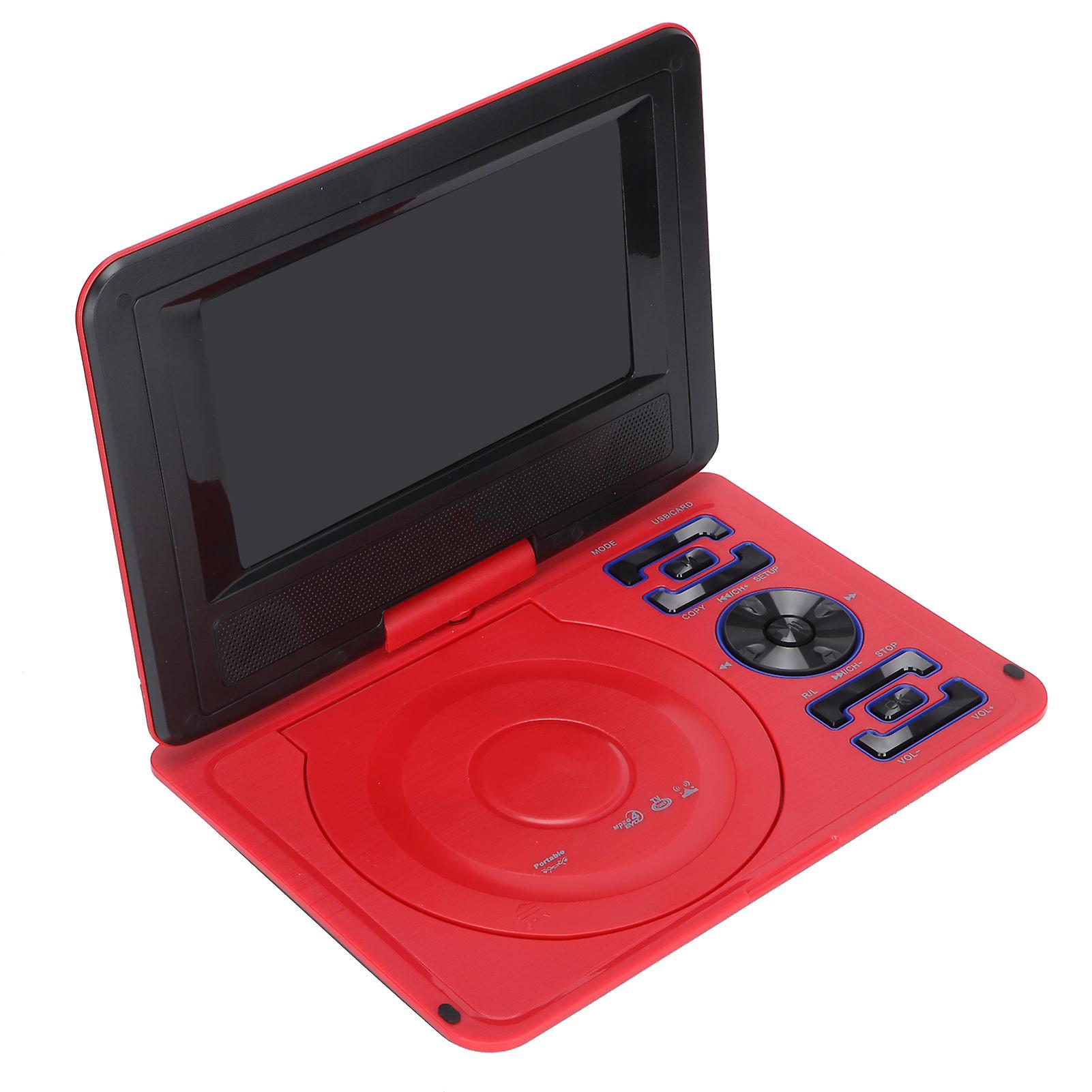 6.8 Inch Portable Hd Children's Dvd Player Multifunctional Convenient Car Tv Player For Car And Outdoor 110240v(red Au Plug)