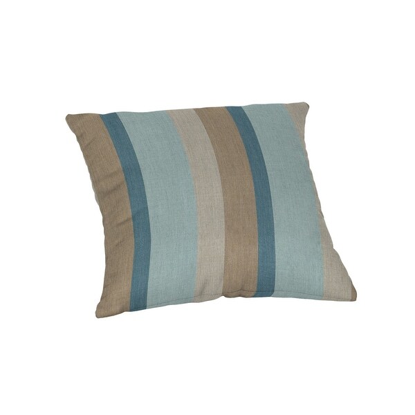 18 inch square Striped Sunbrella Throw Pillow in 20 fabric choices