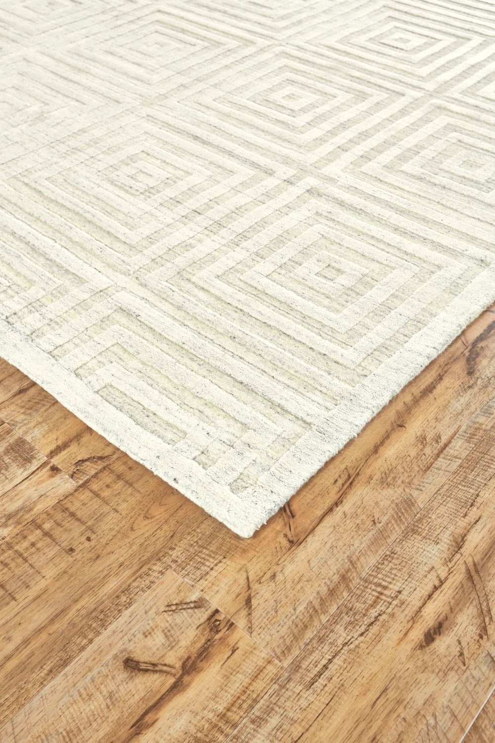 Savona Hand Woven Marled Ivory Rug by BD Fine