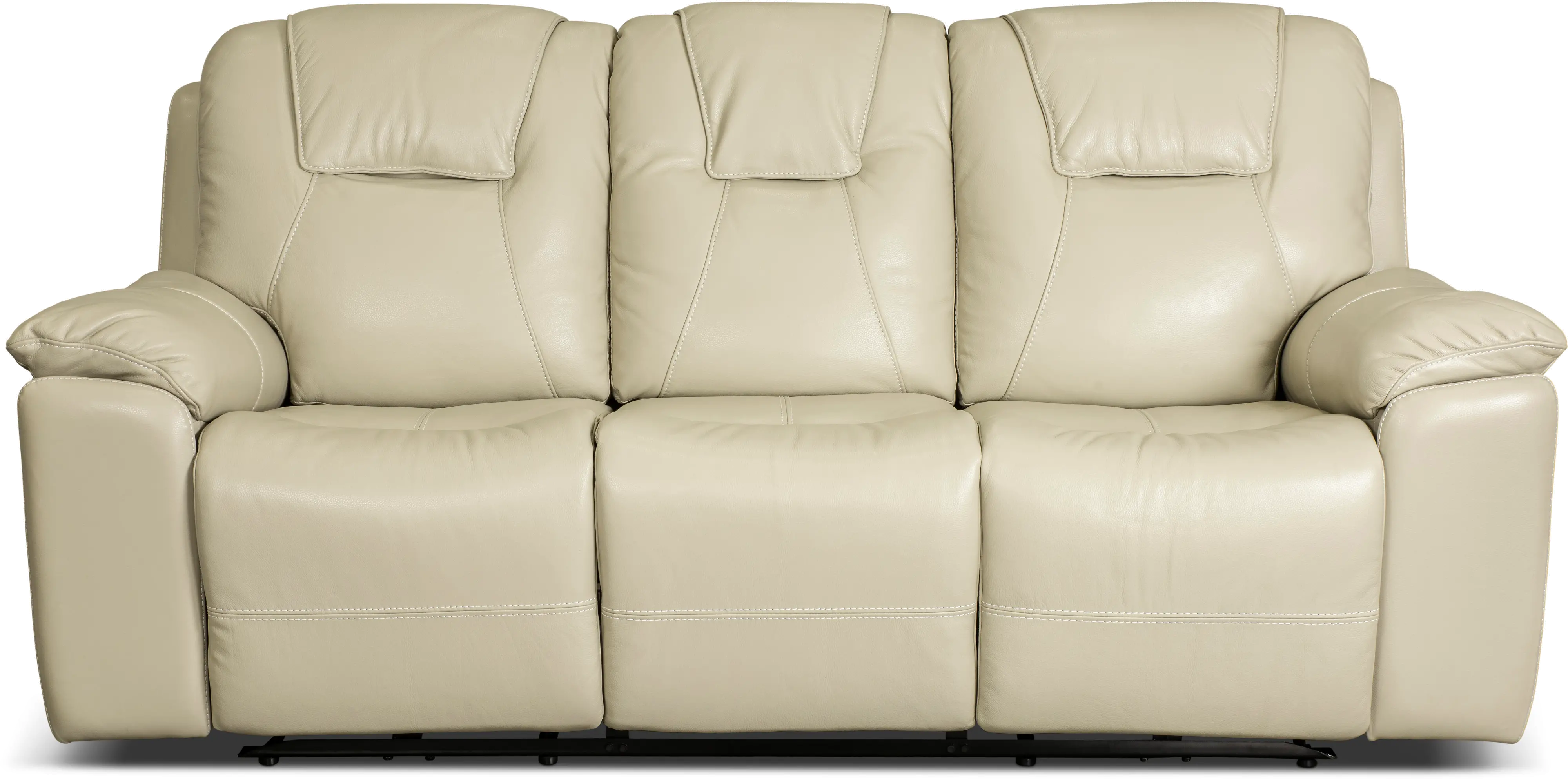 Chandler Linen Power Reclining Sofa with Hidden Cup Holders