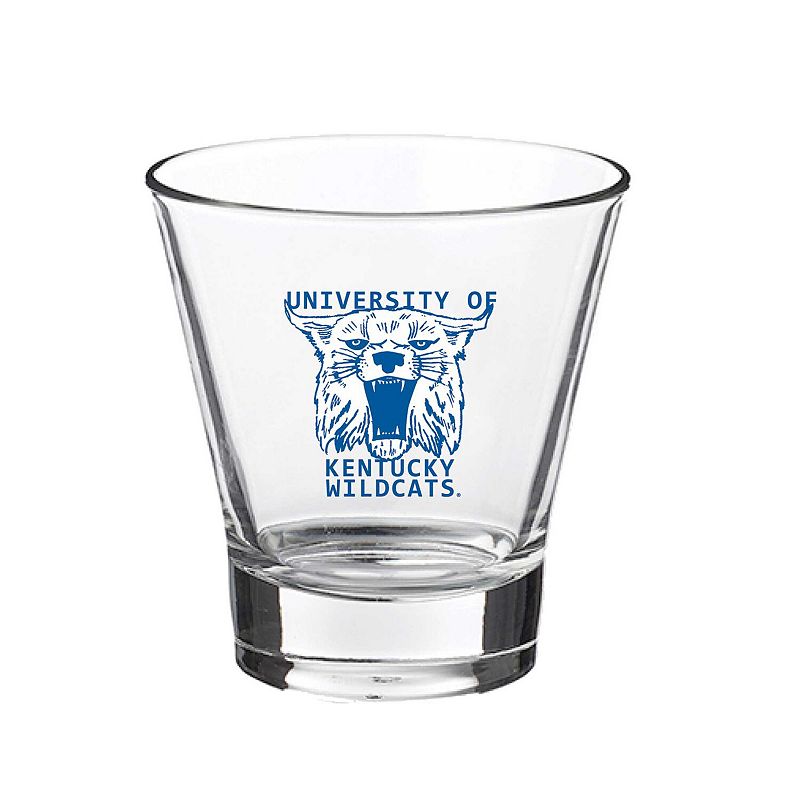 Kentucky Wildcats 12oz. Slant Vault Rock Glass