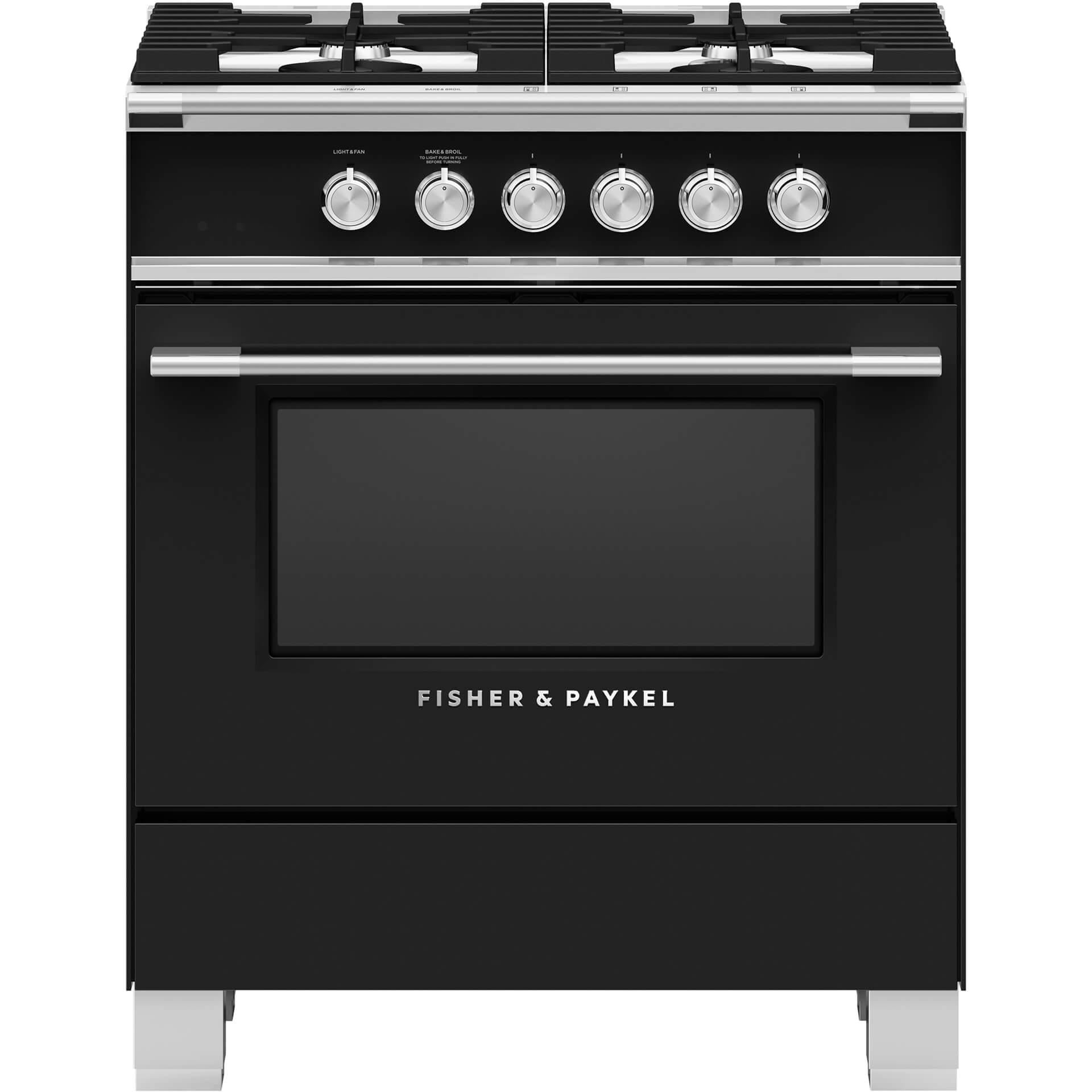 Fisher & Paykel 30-inch Freestanding Gas Range with AeroTech? Technology OR30SCG4B1