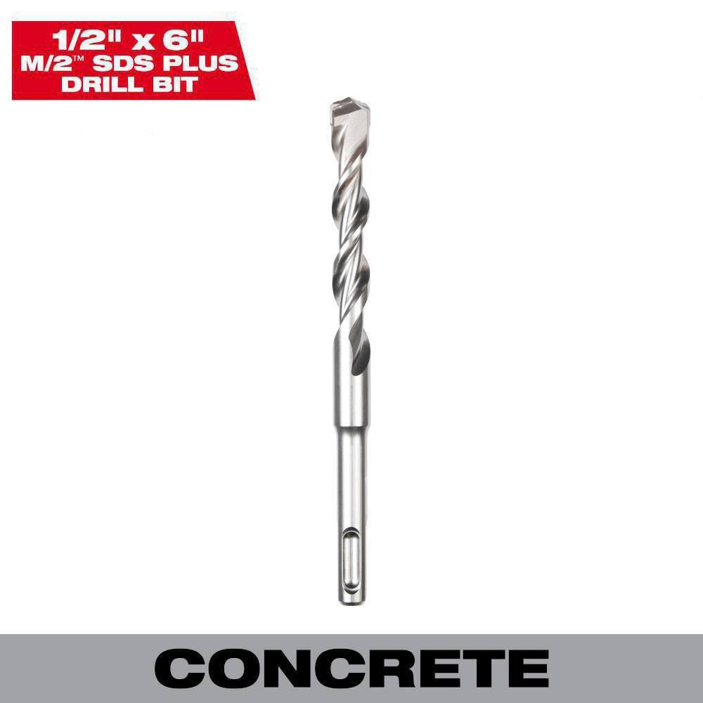 MW 12 in. x 6 in. 2-Cutter SDS-PLUS Carbide Drill Bit 48-20-8271