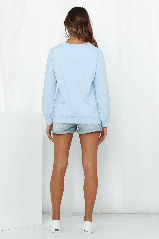 HELLO MOLLY Great Taste Sweater Blue