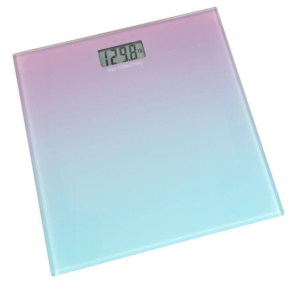 Bath Bliss Digital Glass Scale in Ombre 10056-OMBRE