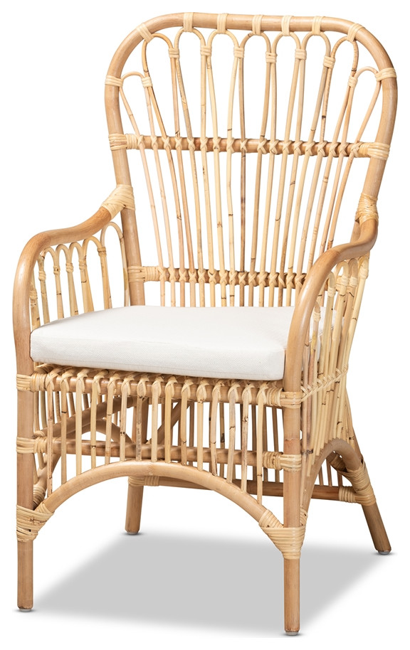 Modern and Contemporary Natural Finished Rattan Armchair   Tropical   Armchairs And Accent Chairs   by Imtinanz  LLC  Houzz