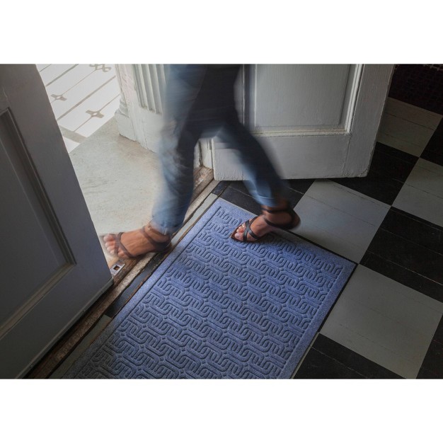 X 2 x27 9 quot Geometric Indoor outdoor Doormat Gray Entryways