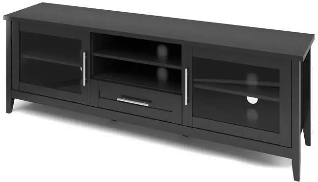 Black Extra Wide 70 Inch TV Stand - Jackson