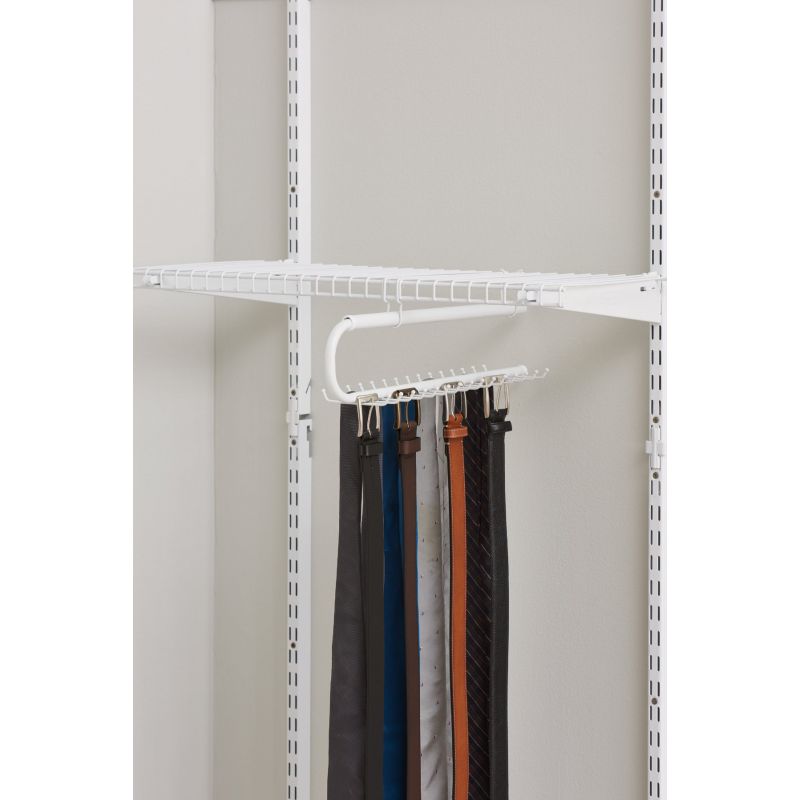 Rubbermaid Configurations Tieamp Belt Rack White Pull-Out