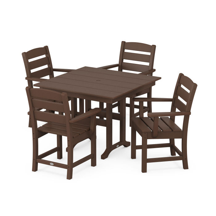 Polywood Lakeside 5-Piece Farmhouse Dining Set PWS1149-1