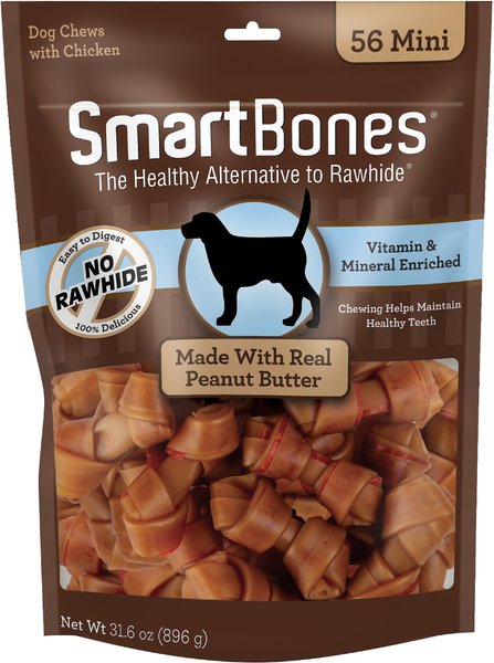 SmartBones Mini Peanut Butter Dog Treats