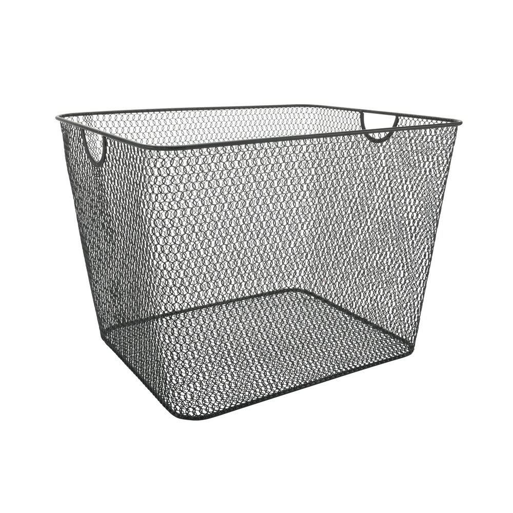 YBM Home Mesh Open Bin Storage Basket Organizer for Fruits  Vegetables  Pantry Items Toys  Pack of 1