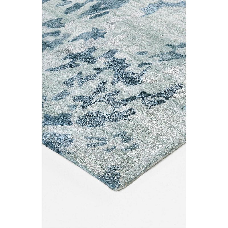 Weave and Wander Orwell Blue Abstract Area Rug