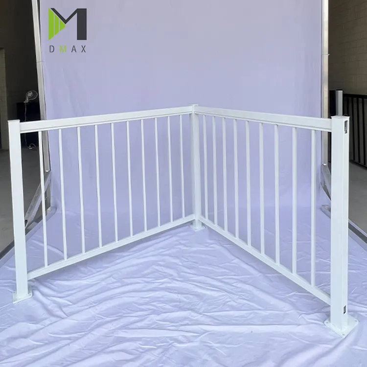 Aluminum Staircase Railing White Garden Supplies New Style Aluminium Baluster