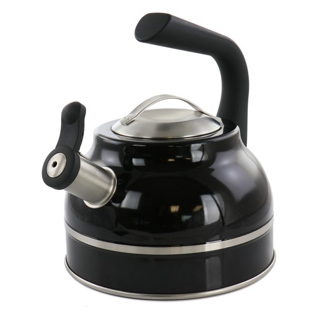 Kenmore Elite 2 3 Quart Stainless Steel Whistling Tea Kettle In Black