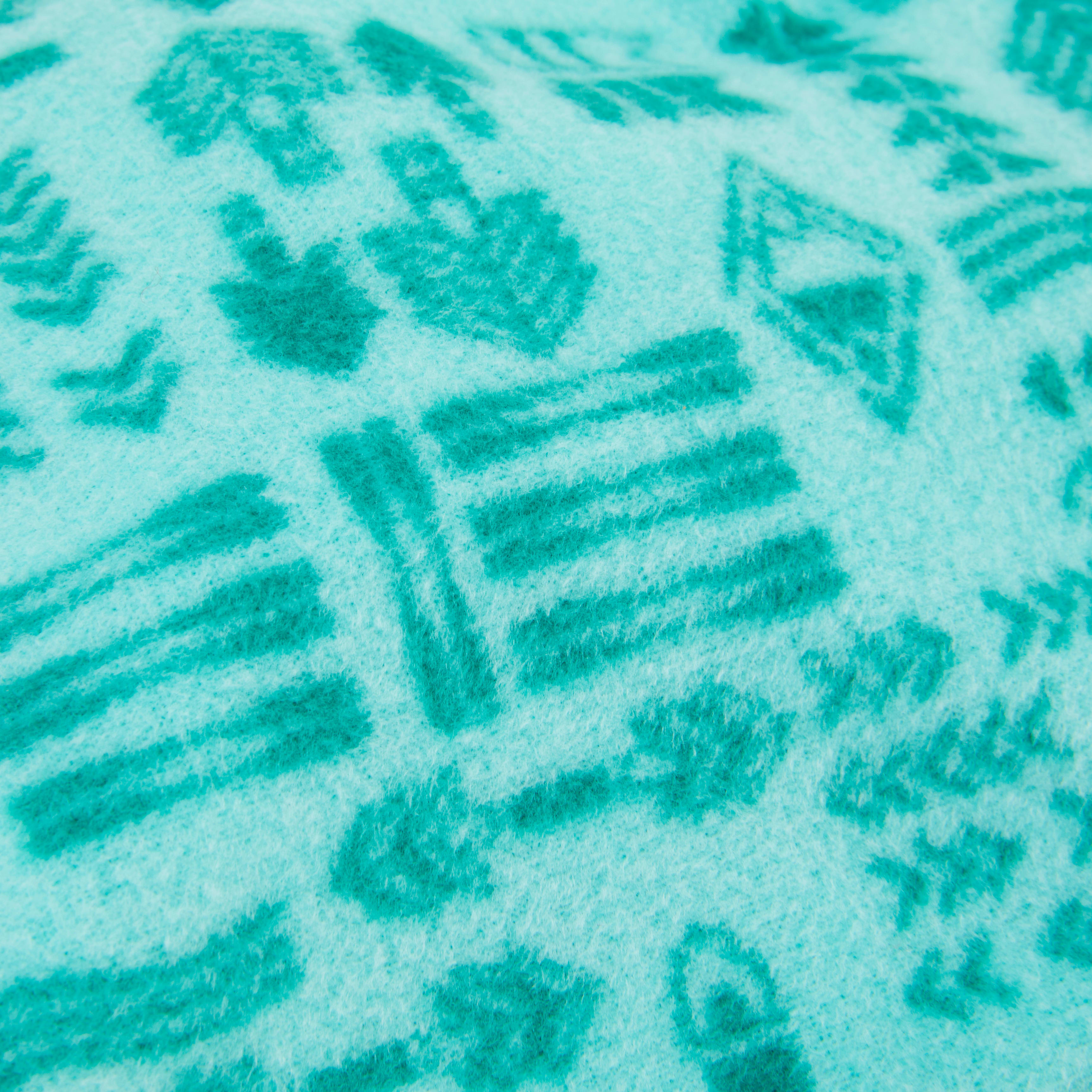 YOULY Printed Teal Dog Scarf， X-Small/Small