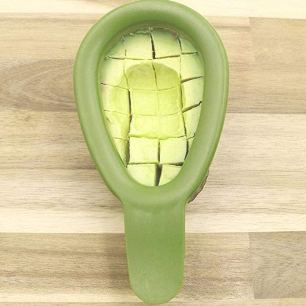 Stainless Steel Avocado Cuber And Dicer Tool Avocado Chunks Slicer For Avocados One Size Dicing Fruit Salad Kitchen Gadget Tool