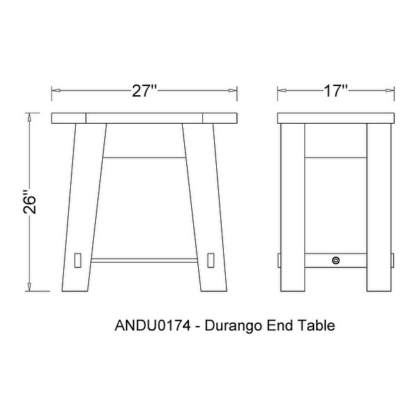 Carbon Loft Bahamondes 27-inch Wood End Table