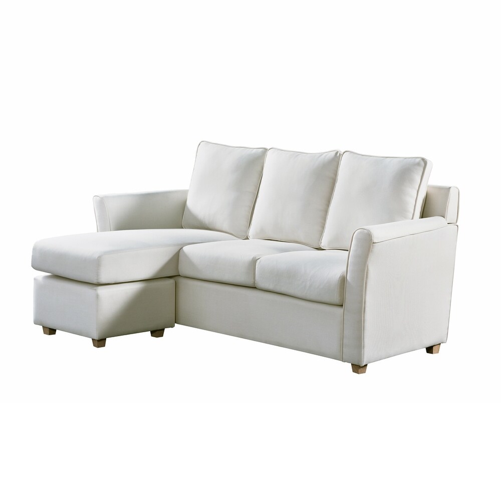 Golt Contemporary Faux Leather Upholstered L Shaped Sectional by Furniture of America